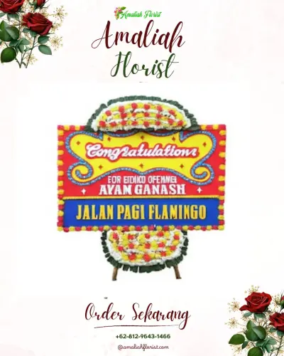 Bunga Papan Congratulation di Duda Utara